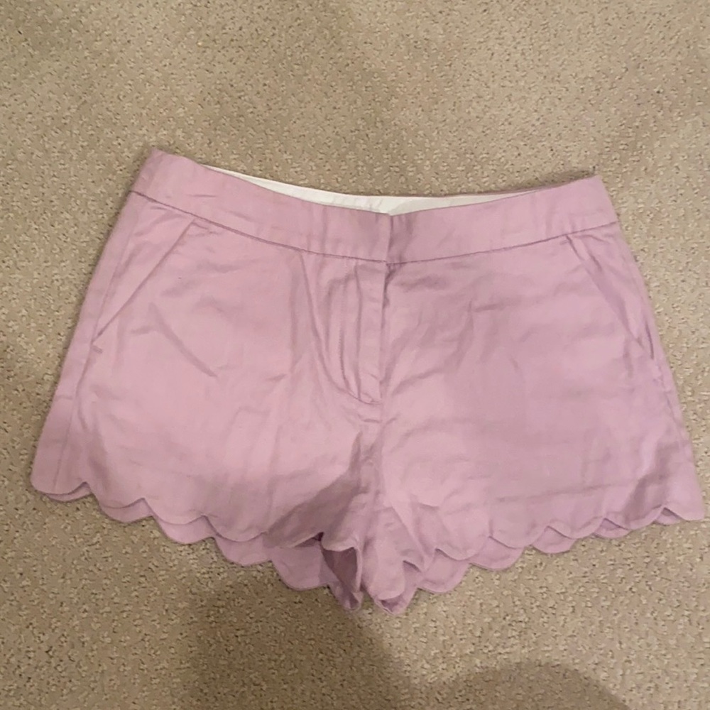 Crew Cuts (J. Crew) kids size 14 NEW WITH TAGS scalloped edge lilac shorts